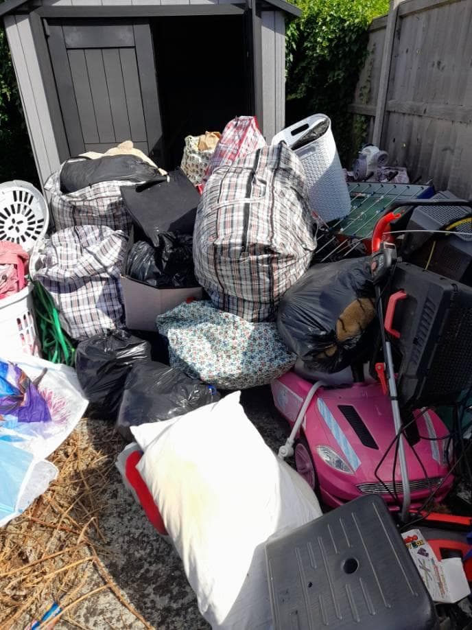 Garage clearance in Aylesbury — before clearance
